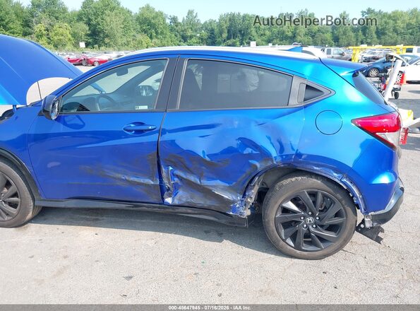 3CZRU6H10MM755626 2021 HONDA HR-V Blue წინა ხედი