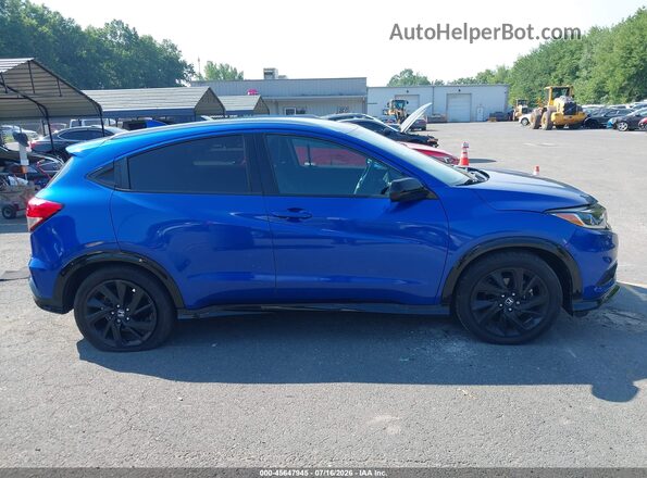 3CZRU6H10MM755626 2021 HONDA HR-V Blue სალონის 360-გრადუსიანი ხედი