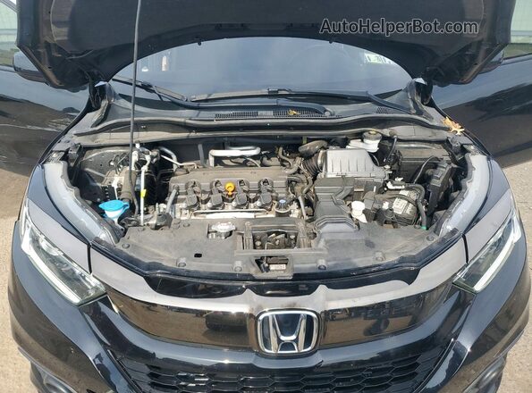 3CZRU6H10NM760102 2022 HONDA HR-V Black ძრავის განყოფილების ხედი
