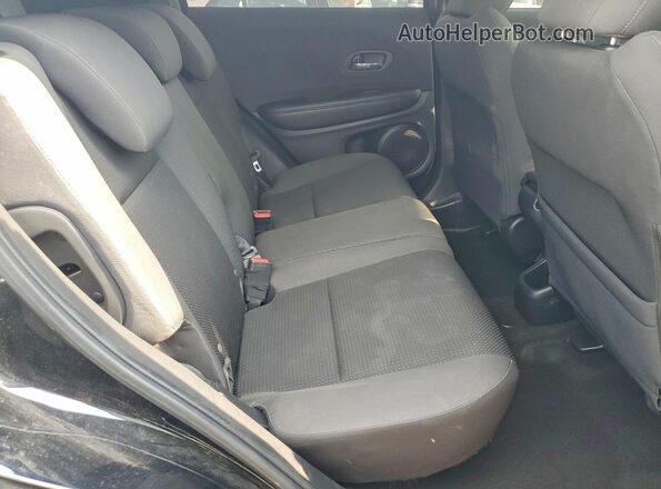 3CZRU6H10NM760102 2022 HONDA HR-V Black უკანა სალონის ხედი
