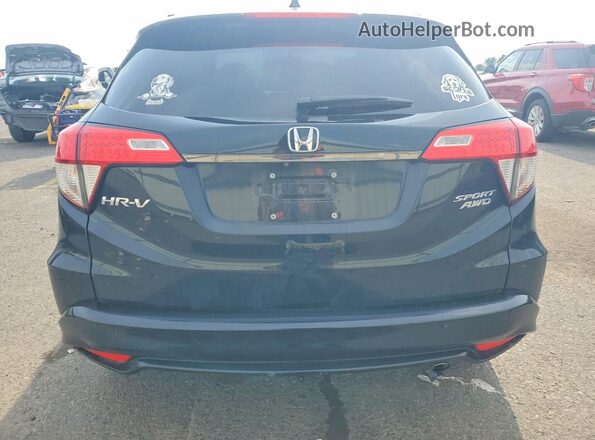 3CZRU6H10NM760102 2022 HONDA HR-V Black უკანა ხედი