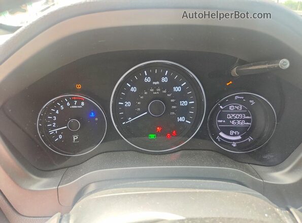 3CZRU6H11KG709847 2019 HONDA HR-V Silver Instrument cluster view