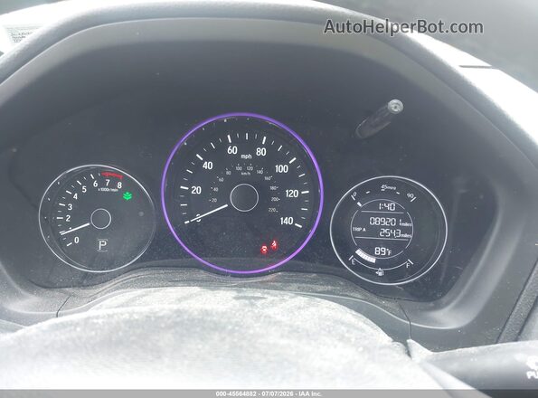 3CZRU6H11KG719441 2019 HONDA HR-V Blue Vista de los asientos traseros