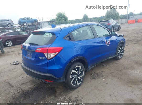 3CZRU6H11KG719441 2019 HONDA HR-V Blue Trasero derecho