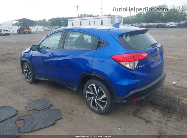 3CZRU6H11KG719441 2019 HONDA HR-V Blue Trasero izquierdo