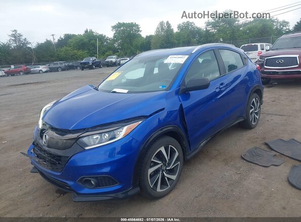 3CZRU6H11KG719441 2019 HONDA HR-V Blue Vista tres cuartos delantera izquierda