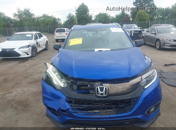 3CZRU6H11KG719441 2019 HONDA HR-V Blue Vista interior trasera
