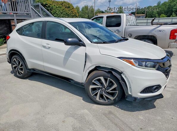 3CZRU6H11KM706593 2019 HONDA HR-V Белый Передняя правая четверть