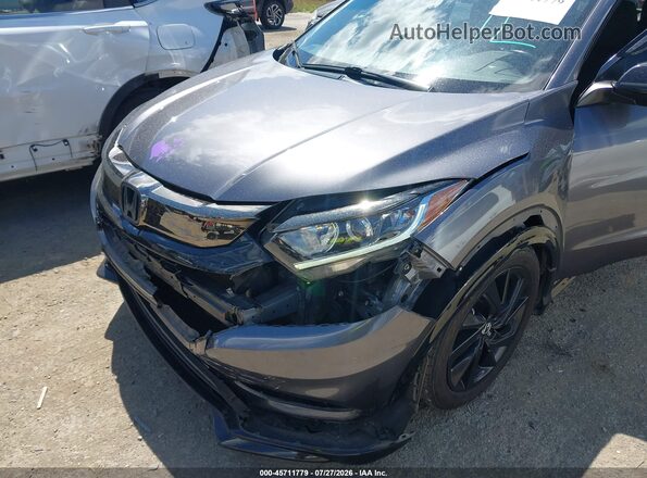 3CZRU6H11MM729438 2021 HONDA HR-V Gray Դիմացի տեսք