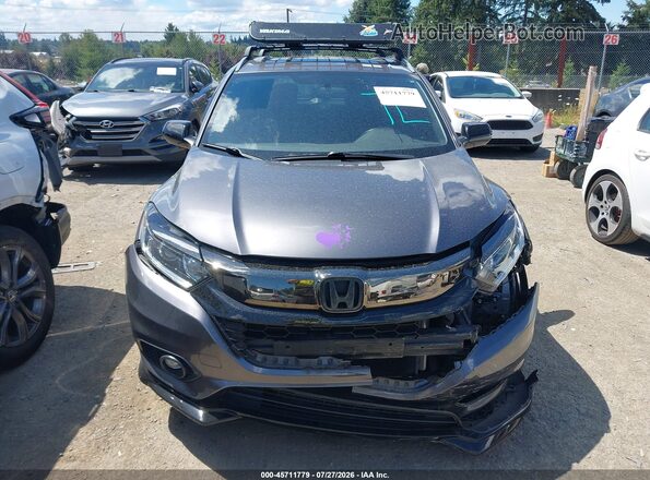 3CZRU6H11MM729438 2021 HONDA HR-V Gray Սարքավորումների վահանակի տեսք