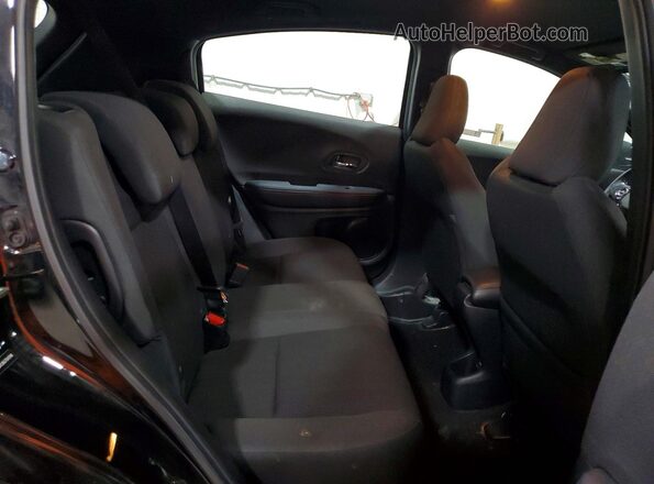 3CZRU6H12KG704348 2019 HONDA HR-V Black Vista de los asientos traseros
