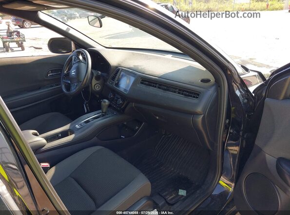 3CZRU6H12KG723644 2019 HONDA HR-V Black წინა სალონის ხედი