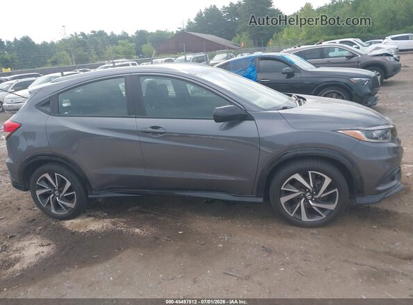 3CZRU6H12KG726284 2019 HONDA HR-V Gray Widok wnętrza z tyłu
