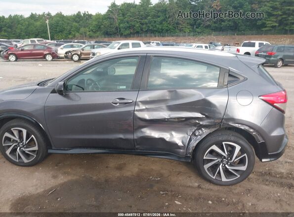 3CZRU6H12KG726284 2019 HONDA HR-V Gray Widok wnętrza 360 stopni