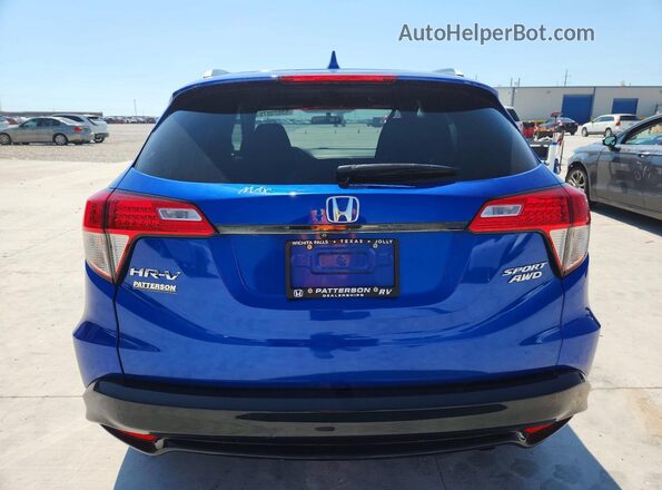 3CZRU6H12MM754199 2021 HONDA HR-V Blue Հետևի տեսք