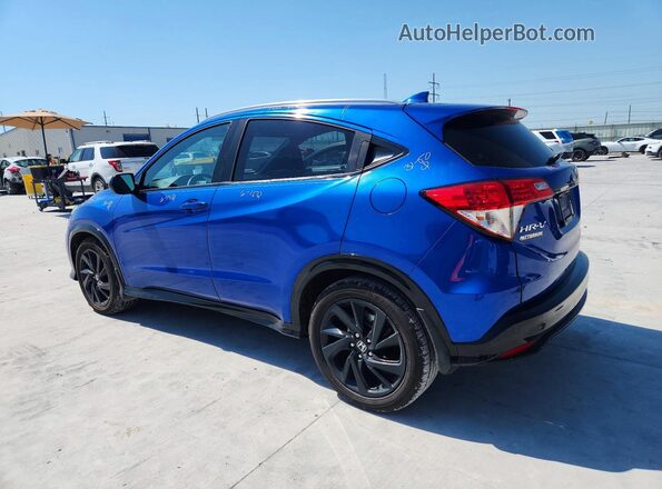 3CZRU6H12MM754199 2021 HONDA HR-V Blue Հետևի ձախ
