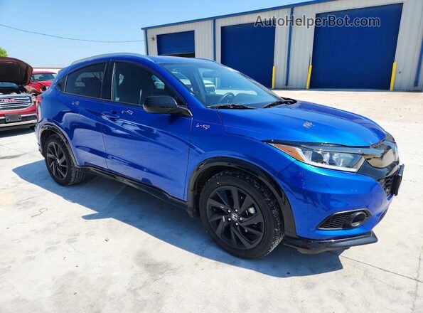 3CZRU6H12MM754199 2021 HONDA HR-V Blue Առջևի աջ