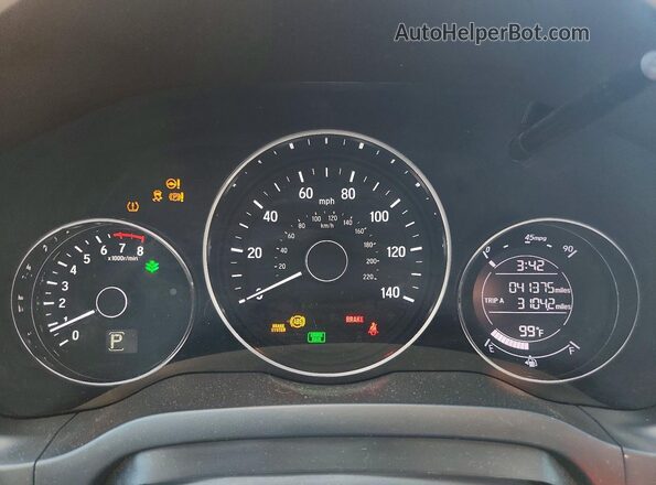 3CZRU6H12MM754199 2021 HONDA HR-V Blue Սարքավորումների վահանակի տեսք