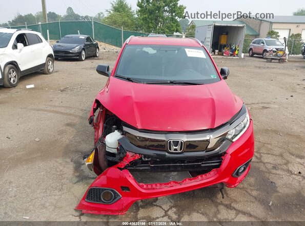 3CZRU6H12NM729532 2022 HONDA HR-V Red უკანა სალონის ხედი