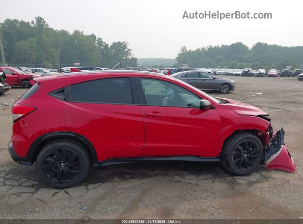 3CZRU6H12NM729532 2022 HONDA HR-V Red სალონის 360-გრადუსიანი ხედი