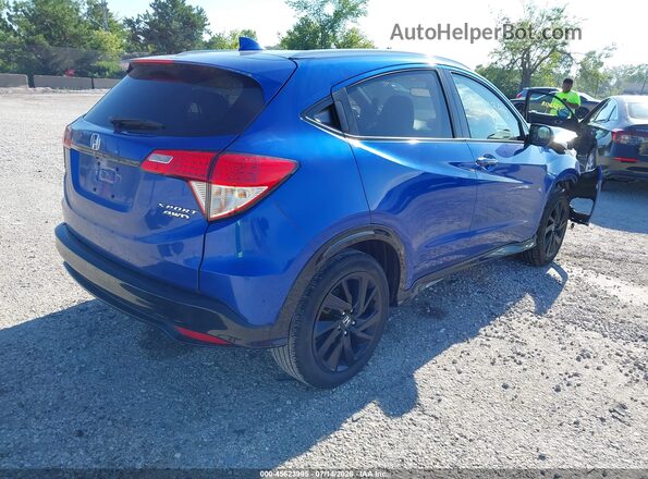 3CZRU6H12NM743575 2022 HONDA HR-V Blue Rear right