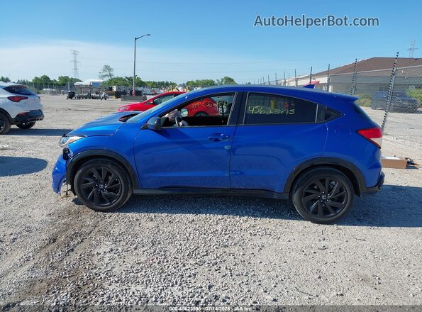 3CZRU6H12NM743575 2022 HONDA HR-V Blue 360 interior view