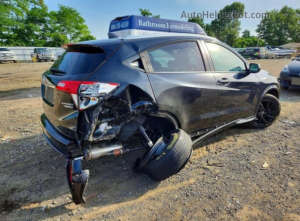 3CZRU6H13MM720403 2021 HONDA HR-V Черный Задняя правая четверть