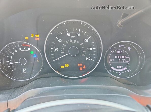 3CZRU6H13MM720403 2021 HONDA HR-V Черный Вид щитка приборов