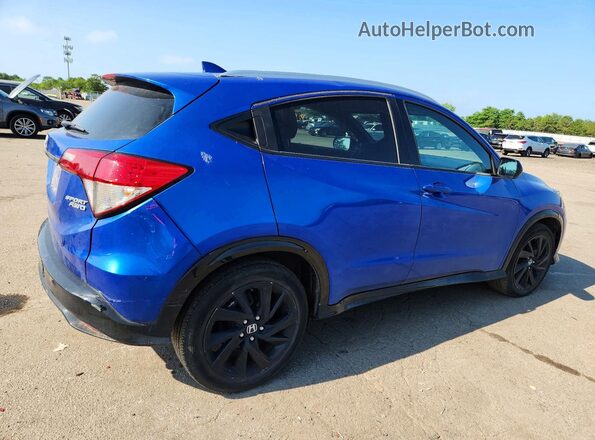 3CZRU6H13MM750565 2021 HONDA HR-V Blue Հետևի աջ