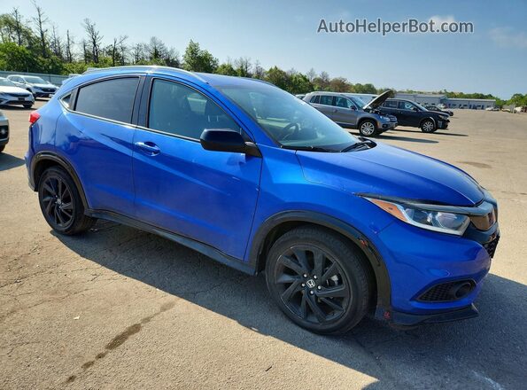 3CZRU6H13MM750565 2021 HONDA HR-V Blue Առջևի աջ