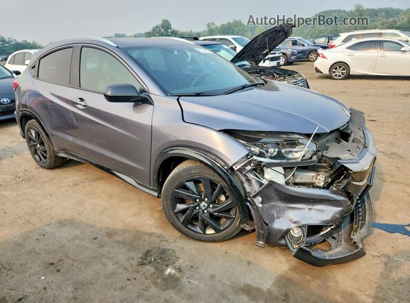 3CZRU6H13MM755149 2021 HONDA HR-V Gray Przód prawy
