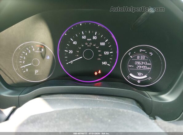 3CZRU6H14MM733158 2021 HONDA HR-V Blue Vista de los asientos traseros
