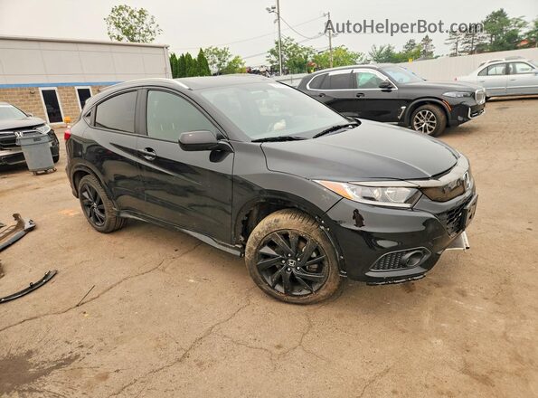 3CZRU6H15MM715509 2021 HONDA HR-V Black Front right