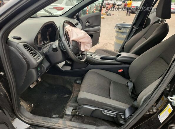 3CZRU6H15MM715509 2021 HONDA HR-V Black Front interior view