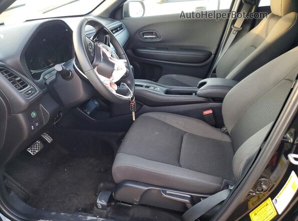 3CZRU6H15MM748476 2021 HONDA HR-V Black Front interior view
