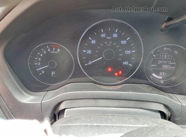 3CZRU6H16KM729951 2019 HONDA HR-V Silver Instrument cluster view