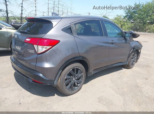 3CZRU6H16MM740385 2021 HONDA HR-V Gray Задня права чверть