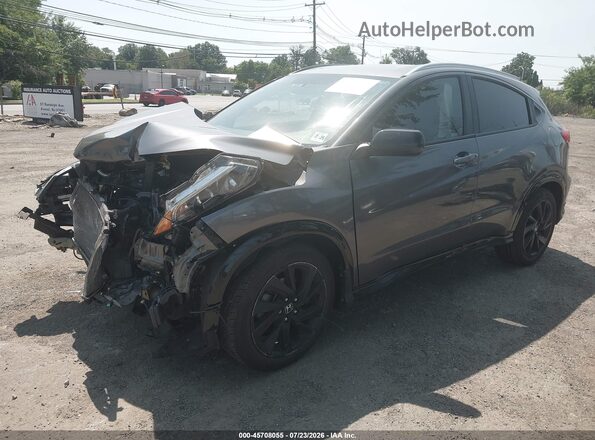 3CZRU6H16MM740385 2021 HONDA HR-V Gray Вид спереду
