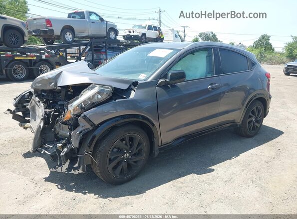 3CZRU6H16MM740385 2021 HONDA HR-V Gray Передня ліва чверть