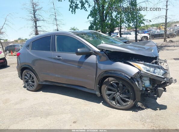 3CZRU6H16MM740385 2021 HONDA HR-V Gray Вид задньої частини салону