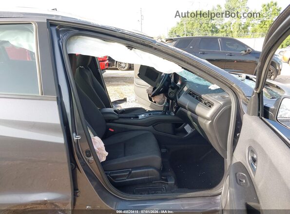 3CZRU6H17KG704975 2019 HONDA HR-V Gray Vista interior delantera