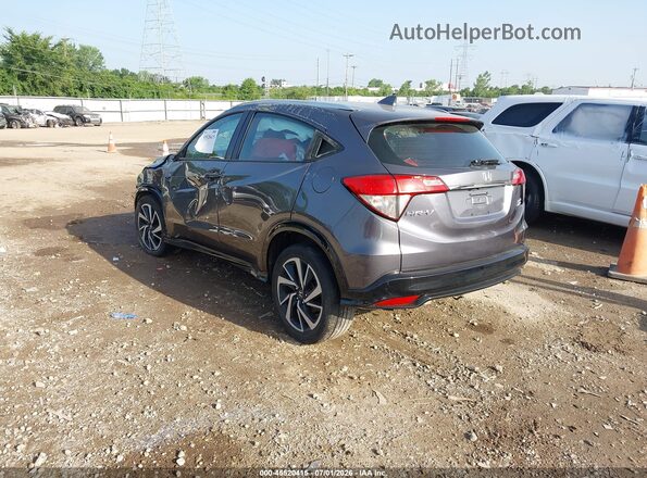 3CZRU6H17KG704975 2019 HONDA HR-V Gray Trasero izquierdo