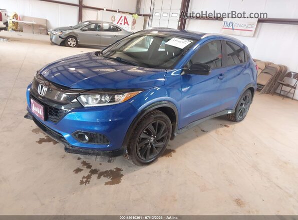 3CZRU6H17NM769573 2022 HONDA HR-V Blue Przód lewy