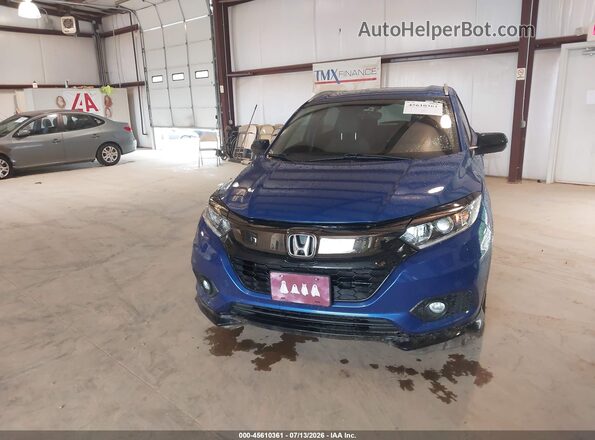 3CZRU6H17NM769573 2022 HONDA HR-V Blue Widok zestawu wskaźników