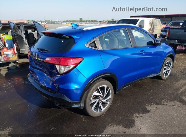 3CZRU6H18KG709666 2019 HONDA HR-V Blue უკანა მარჯვენა