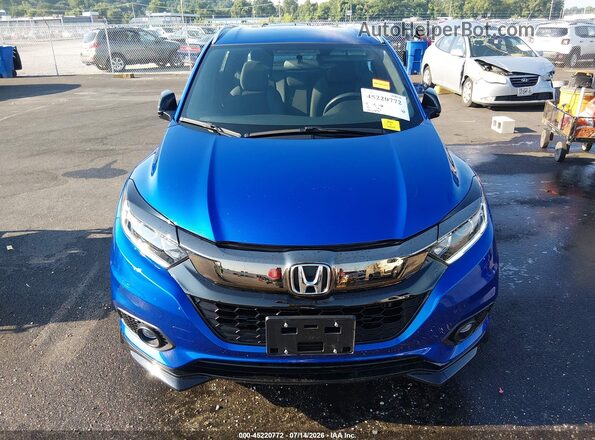3CZRU6H18KG709666 2019 HONDA HR-V Blue ხელსაწყოთა პანელის ხედი