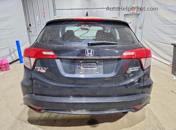 3CZRU6H18KG717041 2019 HONDA HR-V Black Widok z tyłu