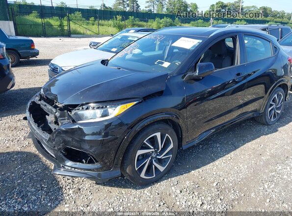 3CZRU6H18KG724958 2019 HONDA HR-V Black Front left