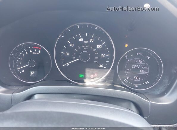 3CZRU6H18LG701844 2020 HONDA HR-V Silver Widok tylnych siedzeń
