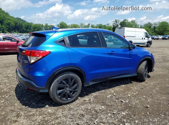 3CZRU6H18MM719781 2021 HONDA HR-V Blue Հետևի աջ